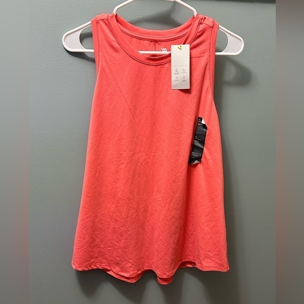 All in Motion - Active Muscle Tank Top - Pink/Salmon - Size xlarge - Picture 1 of 7